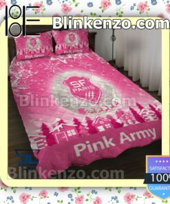 Stade Francais Pink Army Christmas Duvet Cover b