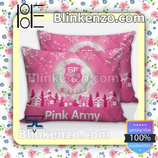 Stade Francais Pink Army Christmas Duvet Cover c