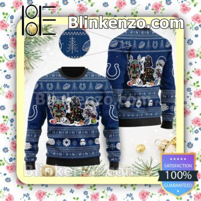 Star Wars Indianapolis Colts Christmas Pullover Sweaters