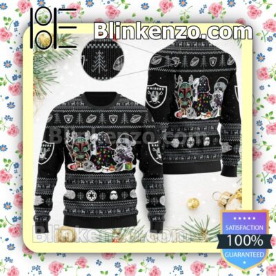 Star Wars Las Vegas Raiders Christmas Pullover Sweaters