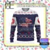 Star Wars Spaceship American Flag Christmas Pullover Sweaters
