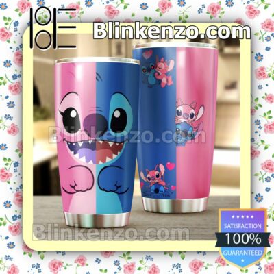 Stitch And Angel Travel Mug