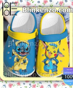 Stitch And Pikachu Costume Clogs