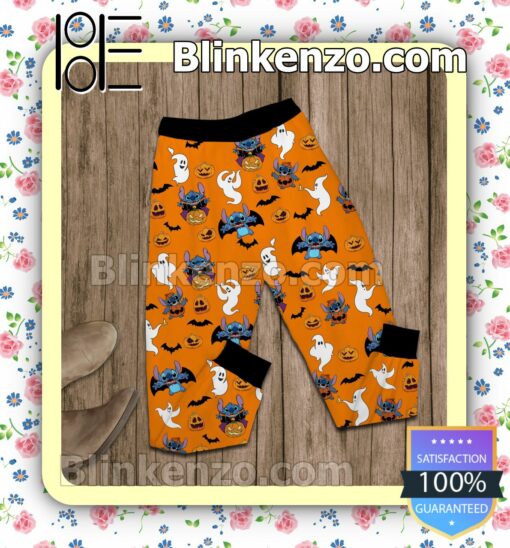 Stitch Halloween Family Matching Pajamas Set b