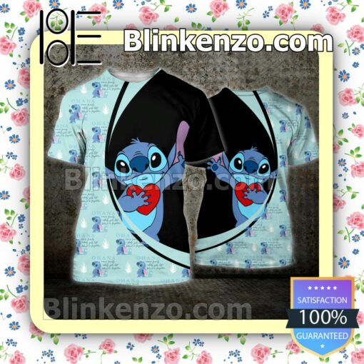 Stitch Holding A Red Heart Women Tank Top Pant Set a