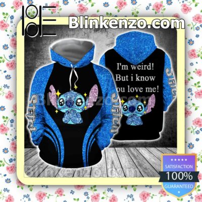 Stitch I'm Weird But I Know You Love Me Women Tank Top Pant Set a