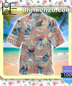 Stitch Onnolulu Beach Men Shirt