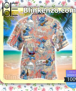Stitch Onnolulu Beach Men Shirt a