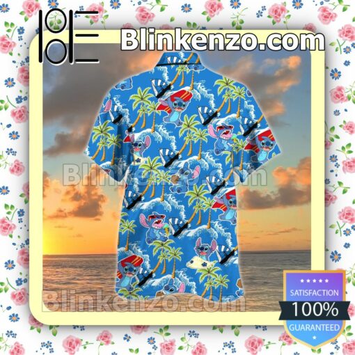 Stitch Summer Vacation Men Shirt a