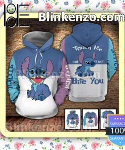 Stitch Touch Me And I Will Bite You Halloween Ideas Hoodie Jacket