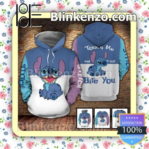 Stitch Touch Me And I Will Bite You Halloween Ideas Hoodie Jacket