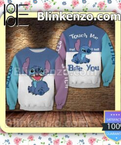 Stitch Touch Me And I Will Bite You Halloween Ideas Hoodie Jacket a