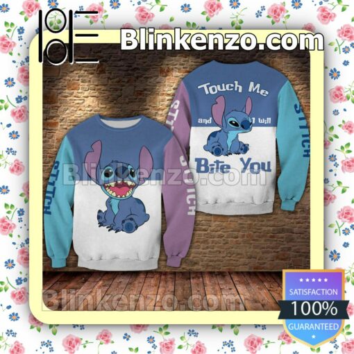 Stitch Touch Me And I Will Bite You Halloween Ideas Hoodie Jacket a