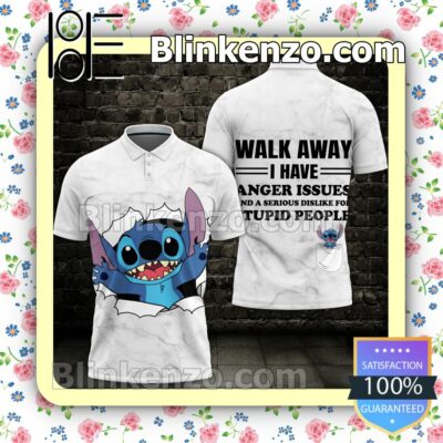 Stitch Walk Away I Have Anger Issues Women Tank Top Pant Set b