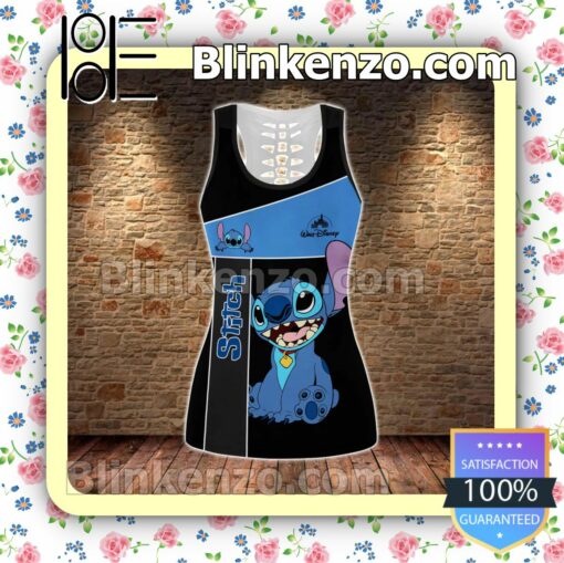 Stitch Walt Disney Women Tank Top Pant Set e