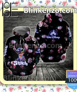Stitch Watercolor Flower Women Tank Top Pant Set b