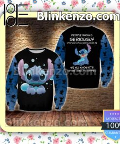 Stitch We All Know It's Never Going To Happen Halloween Ideas Hoodie Jacket a