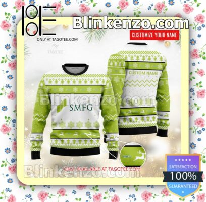 Sumitomo Mitsui Financial Group Brand Print Christmas Sweater