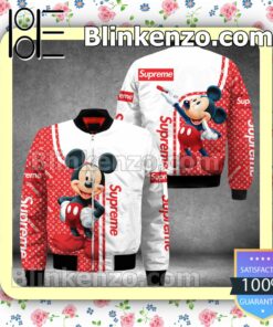 Supreme Louis Vuitton With Mickey Mouse Military Jacket Sportwear