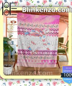 Sylveon Evolution Quilted Blanket b