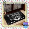 Tall Dark And Handsome Vampires Welcome Entryway Rug