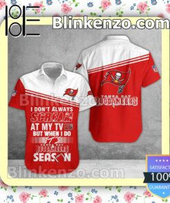 Tampa Bay Buccaneers I Don't Always Scream At My TV But When I Do NFL Polo Shirt
