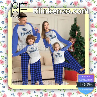 Tennessee Titans Family Matching Christmas Pajamas Set