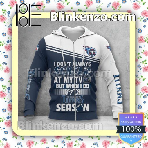 Perfect Tennessee Titans I Don't Always Scream At My TV But When I Do NFL Polo Shirt