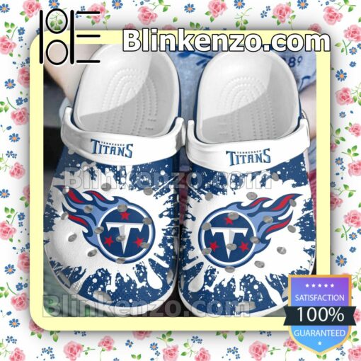 Tennessee Titans Logo Color Splash Clogs