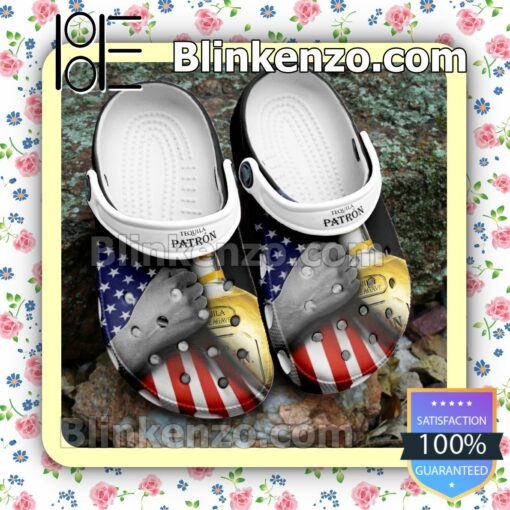 Tequila Patron American Flag Clogs