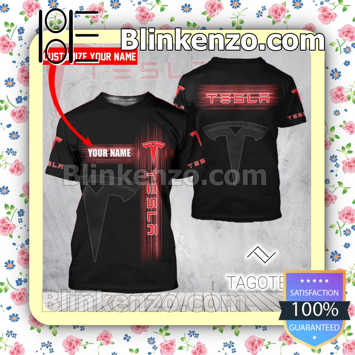Tesla Uniform T-shirt, Long Sleeve Tee