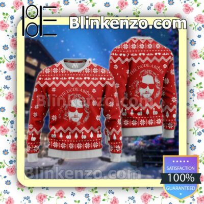 The Big Lebowski The Dude Abides Christmas Pullover Sweaters