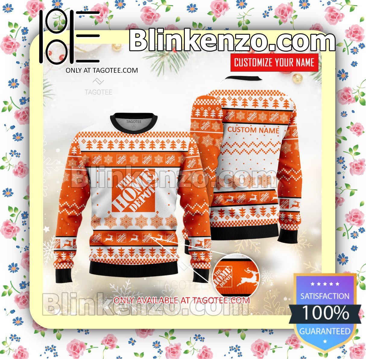 The Home Depot Brand Print Christmas Sweater