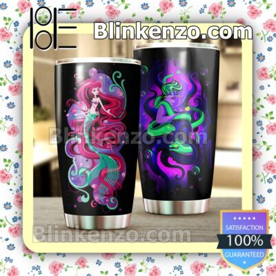 The Little Mermaid Ariel And Ursula Travel Mug