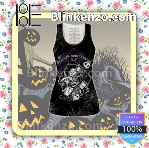 The Nightmare Before Christmas Black Women Tank Top Pant Set c