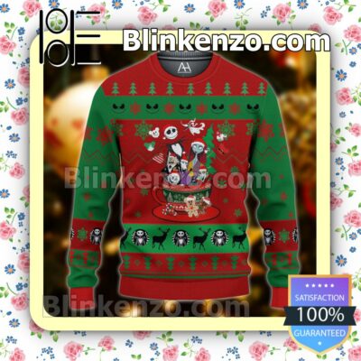 The Nightmare Before Christmas Cup Christmas Pullover Sweaters