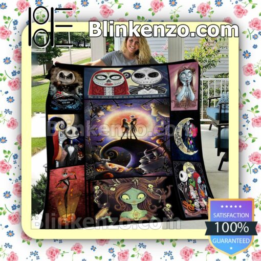 The Nightmare Before Christmas Jack And Sally Couple Cozy Blanket