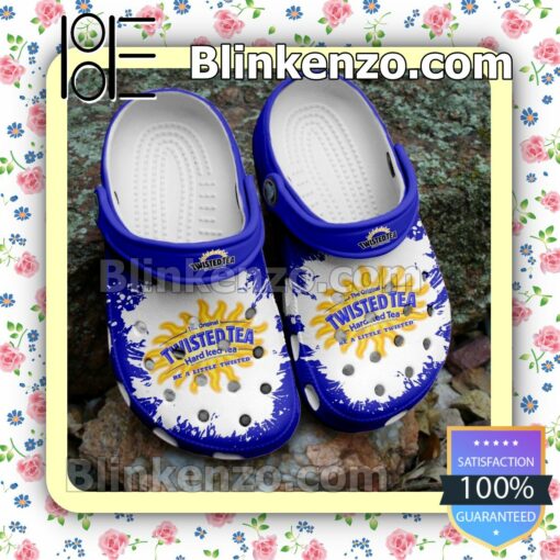 The Original Twisted Tea Logo Color Splash Clogs