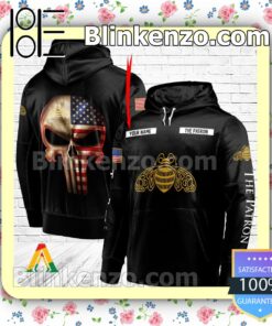 The Patron Punisher Skull USA Flag Hoodie Shirt