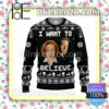 The X-files I Want To Believe Christmas Pullover Sweaters