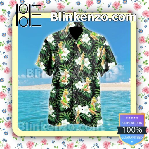 Tinkerbell Tropical Leaves Men Shirt