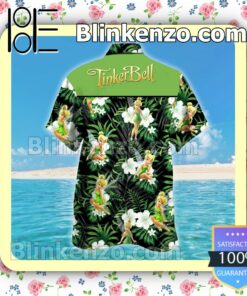 Tinkerbell Tropical Leaves Men Shirt a