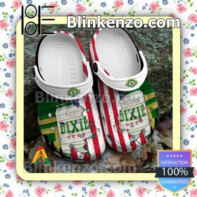 USA Flag Pattern Dixie Beer Halloween Clogs