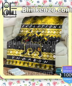 Umbreon Evolution Quilted Blanket