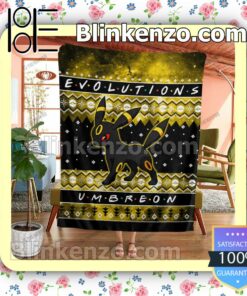 Umbreon Evolution Quilted Blanket b