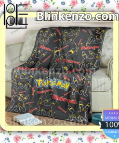 Umbreon Pokemon Pattern Quilted Blanket