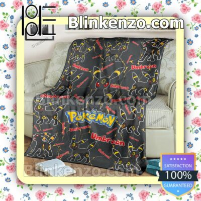 Umbreon Pokemon Pattern Quilted Blanket