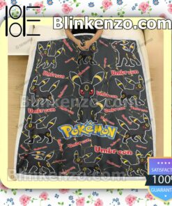 Umbreon Pokemon Pattern Quilted Blanket a