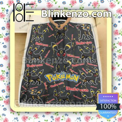 Umbreon Pokemon Pattern Quilted Blanket a
