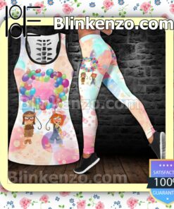 Up Movie Colorful Balloons Women Tank Top Pant Set f